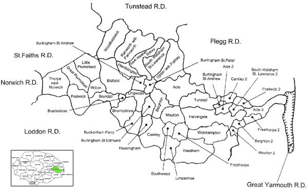 map of blofield registration district