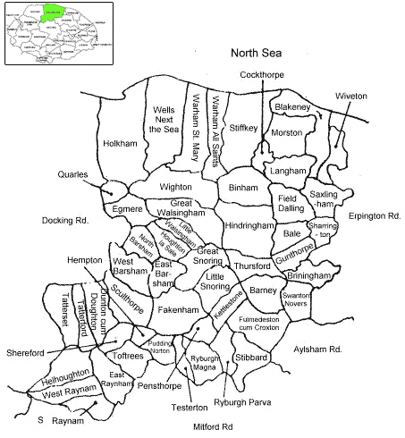 map of walsingham registration district